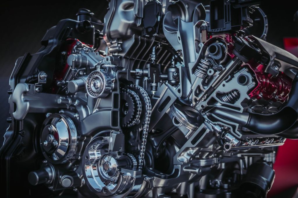 Detail of an engine assembly